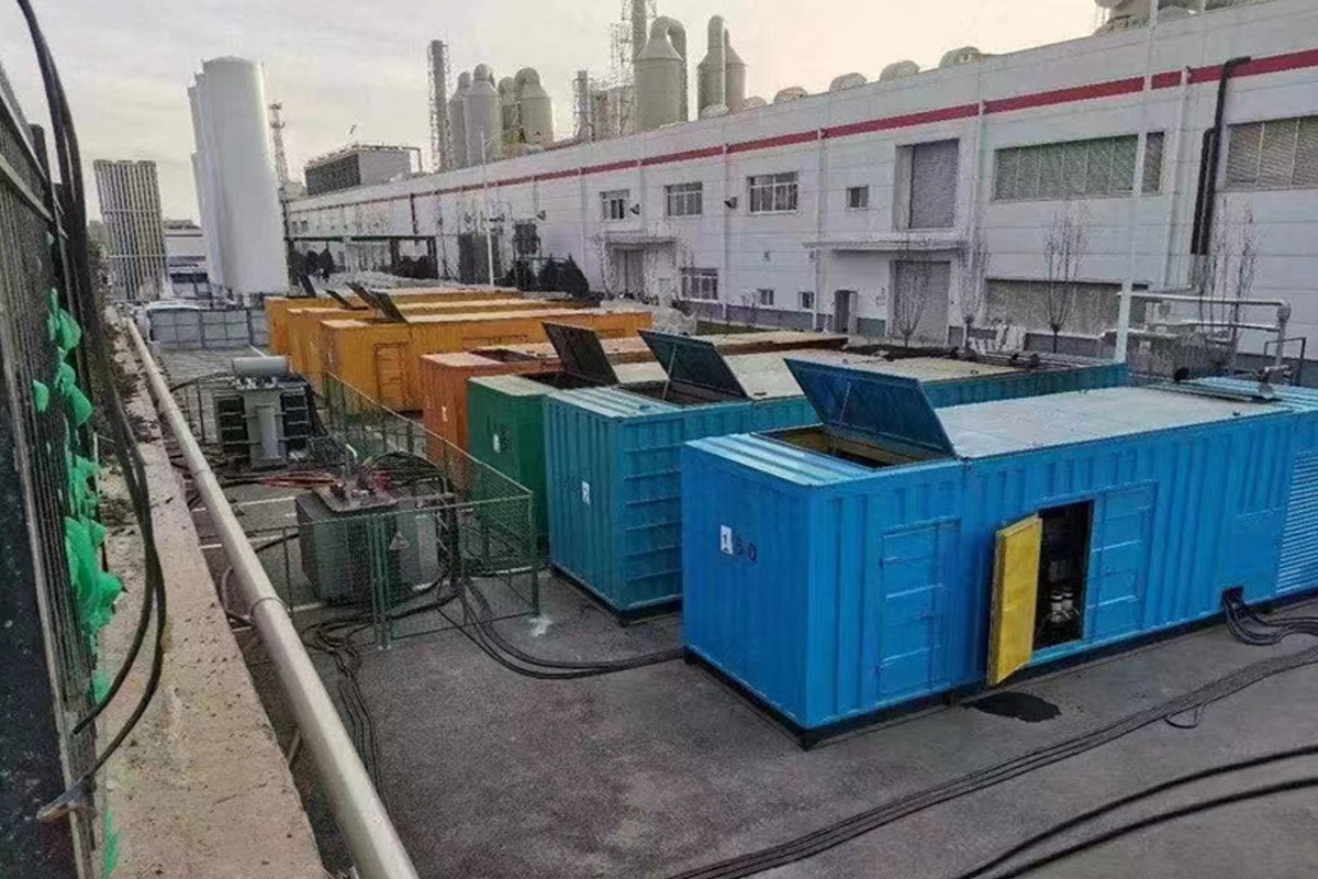 婺城发电机租赁施工现场